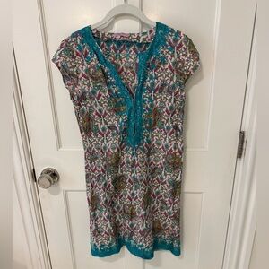 Calypso St. Barth Women XS Colorful Cover Up Dress Beach Swim Lightweight Beach